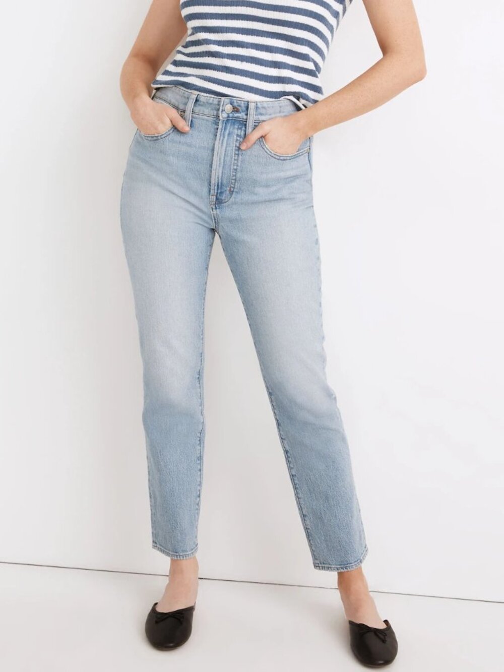 Madewell The Petite Curvy Perfect Vintage Jean in Fiore Wash